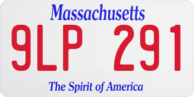 MA license plate 9LP291
