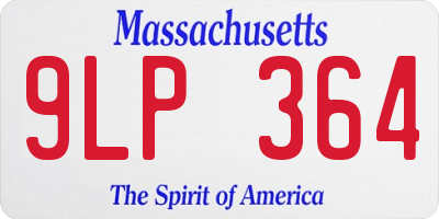 MA license plate 9LP364