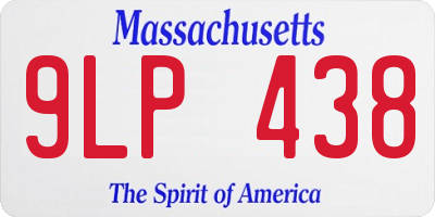 MA license plate 9LP438