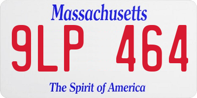 MA license plate 9LP464