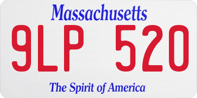 MA license plate 9LP520