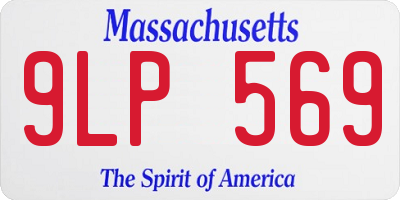 MA license plate 9LP569