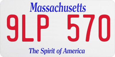 MA license plate 9LP570