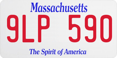 MA license plate 9LP590
