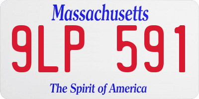 MA license plate 9LP591