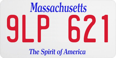MA license plate 9LP621