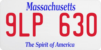 MA license plate 9LP630