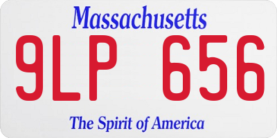 MA license plate 9LP656