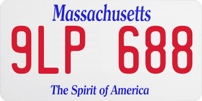 MA license plate 9LP688