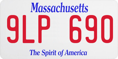 MA license plate 9LP690