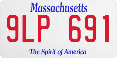 MA license plate 9LP691