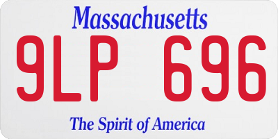 MA license plate 9LP696