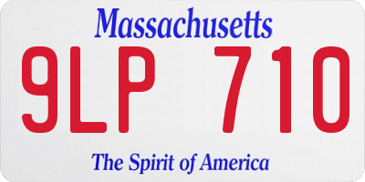 MA license plate 9LP710