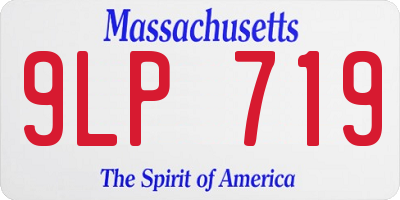 MA license plate 9LP719