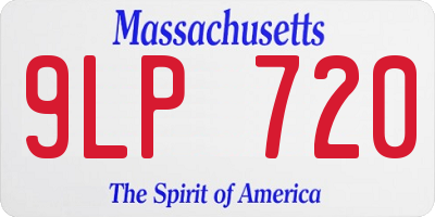 MA license plate 9LP720