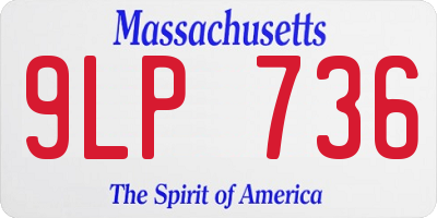 MA license plate 9LP736