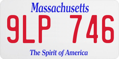 MA license plate 9LP746