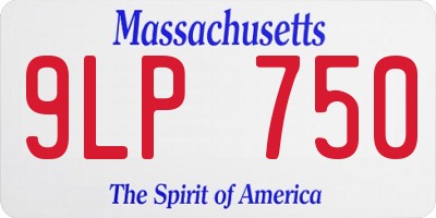 MA license plate 9LP750