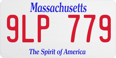 MA license plate 9LP779