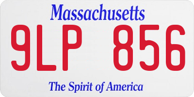 MA license plate 9LP856