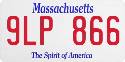 MA license plate 9LP866