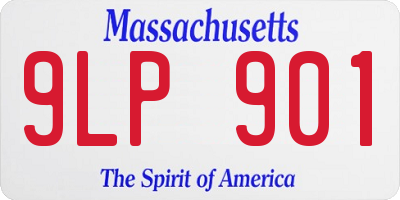 MA license plate 9LP901