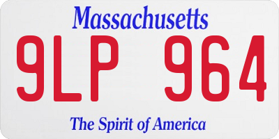MA license plate 9LP964