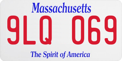 MA license plate 9LQ069