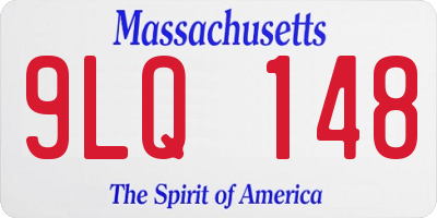 MA license plate 9LQ148