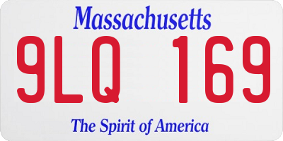 MA license plate 9LQ169
