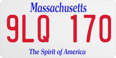 MA license plate 9LQ170