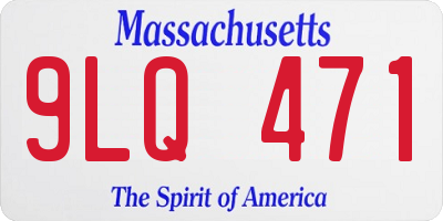 MA license plate 9LQ471