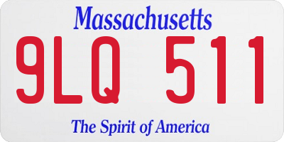 MA license plate 9LQ511