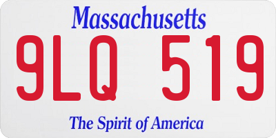 MA license plate 9LQ519