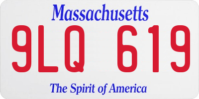 MA license plate 9LQ619