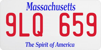 MA license plate 9LQ659