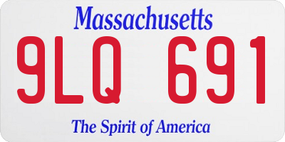 MA license plate 9LQ691