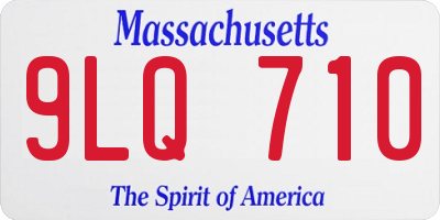 MA license plate 9LQ710