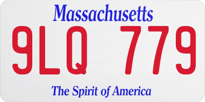 MA license plate 9LQ779