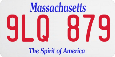 MA license plate 9LQ879
