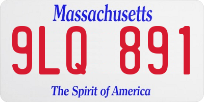 MA license plate 9LQ891