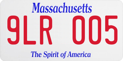 MA license plate 9LR005