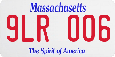 MA license plate 9LR006
