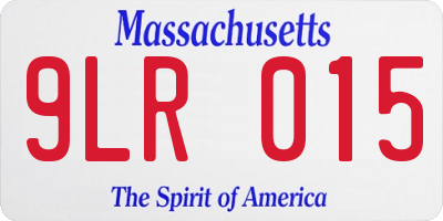 MA license plate 9LR015