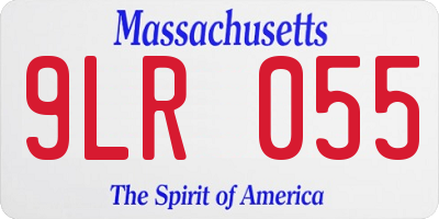 MA license plate 9LR055