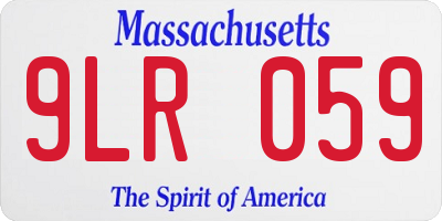 MA license plate 9LR059