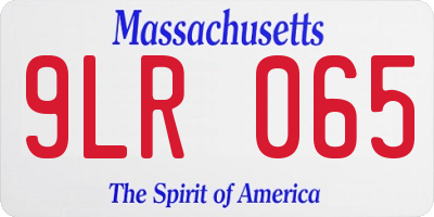 MA license plate 9LR065