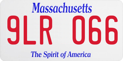MA license plate 9LR066