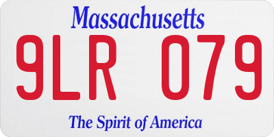 MA license plate 9LR079