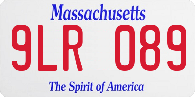 MA license plate 9LR089